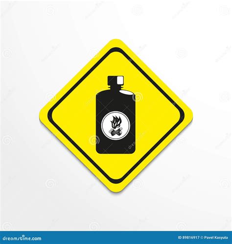 Fluid To Kindle A Fire Symbol Vector Icon Stock Vector