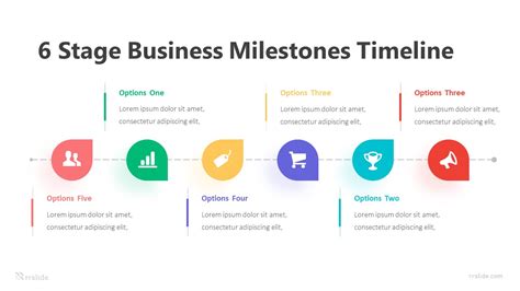 Six Stages Timeline Powerpoint Template And Keynote Slide Images