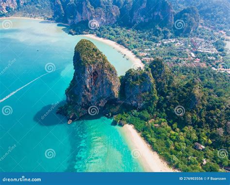 Railay Beach Krabi Thailand The Tropical Beach Of Railay Krabi Stock