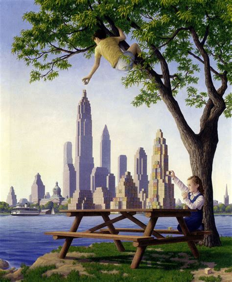 Rob Gonsalves Creates Incredible Optical Illusion Paintings