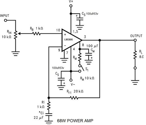 The last circuit was added on thursday, november 28. LM3886 Power Amplifier 68W - Electronic Circuit Schematic Wiring Diagram