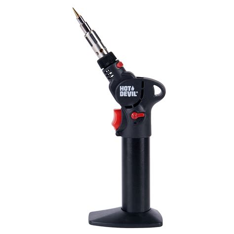 Hot Devil Hd909 3 In 1 Butane Blow Torch And Soldering Iron With Rotating