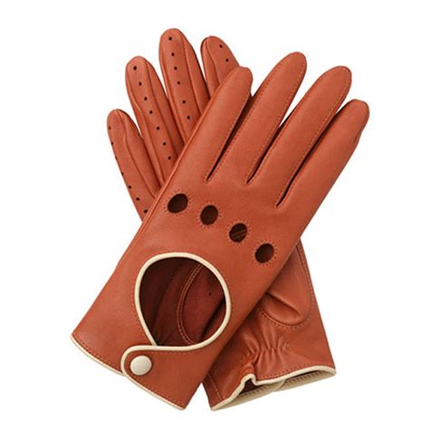 jules women s contrast leather driving gloves by southcombe gloves