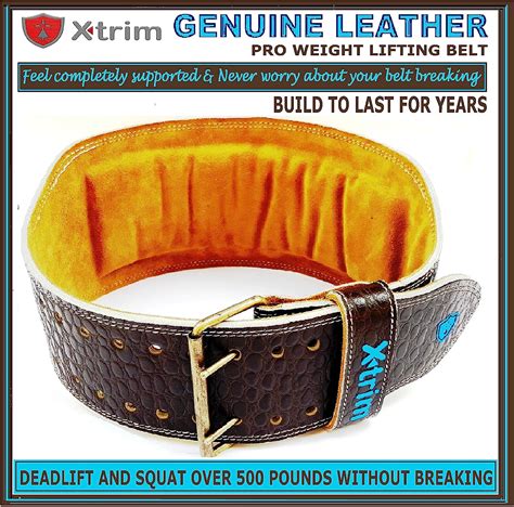 Buy Xtrim Dura Belt X Wide Croco Leather Contoured Weightlifting Belt