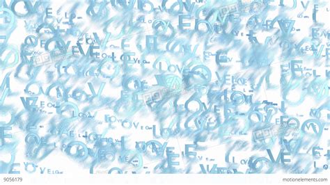 Animated Blue Words Love Abstract Background Stock Animation 9056179