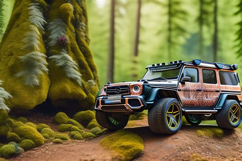 Lexica Off Road Modified Mercedes Amg G In The Forest Artstatiom