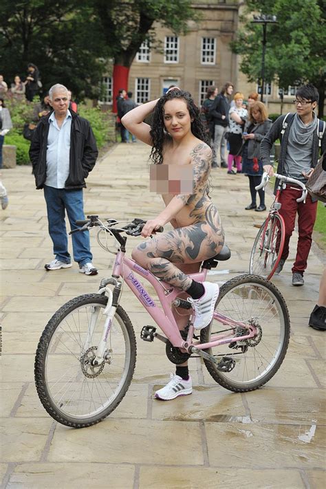 Last Years Manchester Naked Bike Ride Manchester Evening News