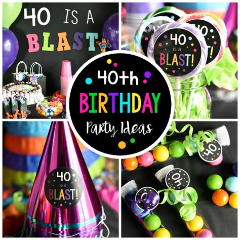 40th Birthday Party Ideas 40 Is A Blast Crazy Little Projects