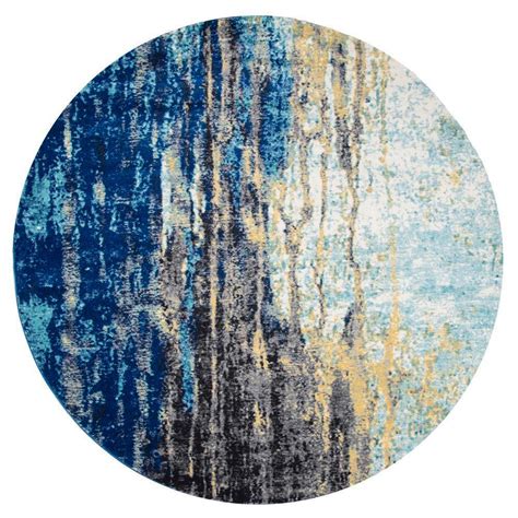 Nuloom Katharina Modern Abstract Blue 10 Ft Round Rug Rzbd04a R10010