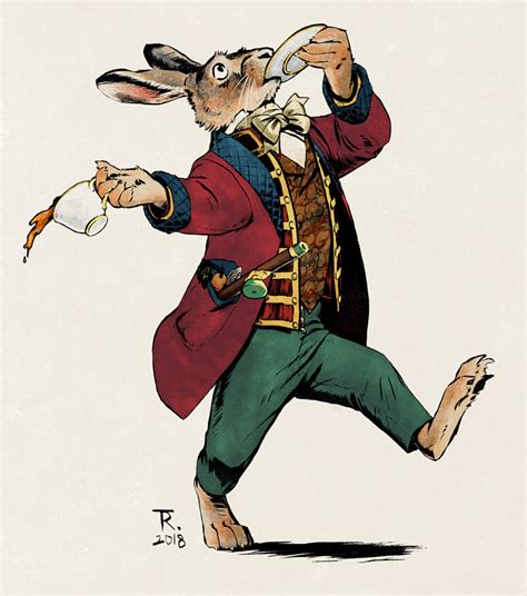 March Hare Steampunk March Hare Rabbit Art Print By Goosi Redbubble