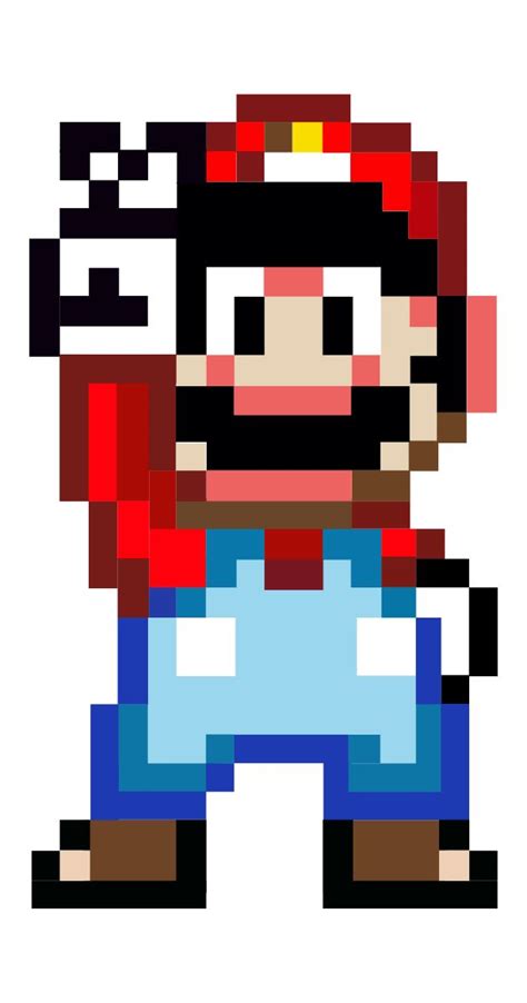 An Image Of A Pixel Art Character In The Style Of Marios Super Mario