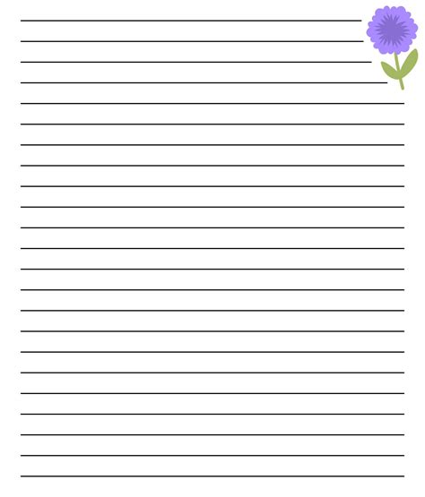 10 Best Printable Lined Stationery Pdf For Free At Printablee