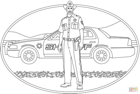Sheriff Coloring Page Free Printable Coloring Pages