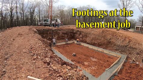 Pouring The Footings On The Basement Job Youtube