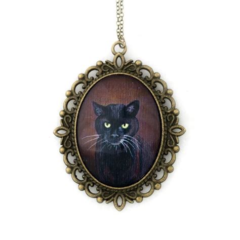 Binx 4 Black Cat Pendant Necklace Cat Pendant Necklace Cat
