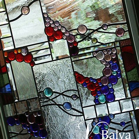 3 Contemporary Stained Glass Hangings In Pams Garden Victoria Balva