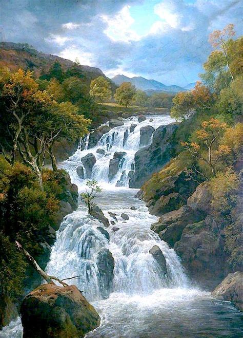 Waterfalls Painting Pics Best Waterfall 2017 배경화면