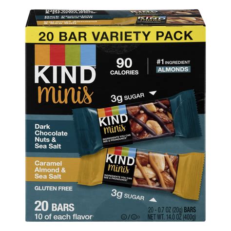 Save On Kind Minis Bars Variety Pack Dark Chocsea Salt And Caramel