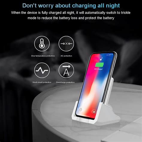 10w Qi Wireless Charger Fast Charging Desktop Phone Holder For Qi