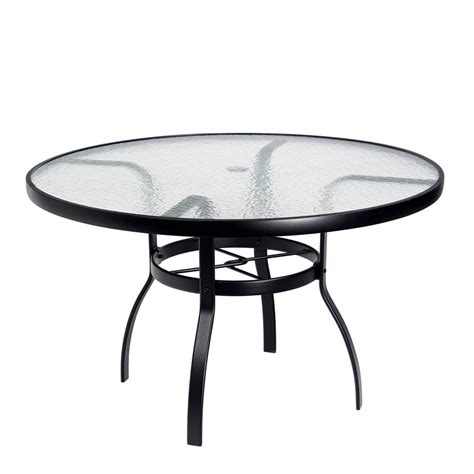 Glass size this beveled polish square glass table top can serve a variety of purposes. Woodard Deluxe 36" Round Glass Top Dining Table | 826636W