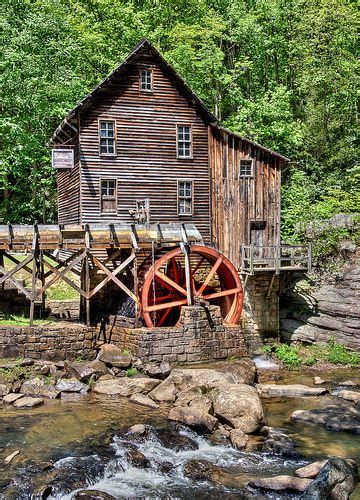 Grist Mill3hdr 43 Water Wheel Glade Creek Grist Mill Old Grist Mill