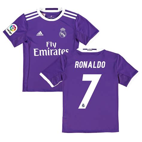 Youth Adidas Cristiano Ronaldo Purple Real Madrid 201617 Away Replica