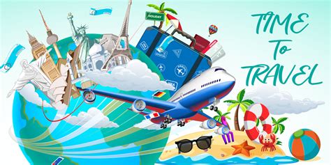 Tour And Travel Banner Vector Art Icons And Graphics For Free Download
