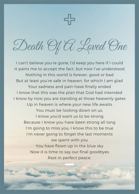 50 Beautiful Funeral Poems To Honor A Loved Ones Memory Poems And