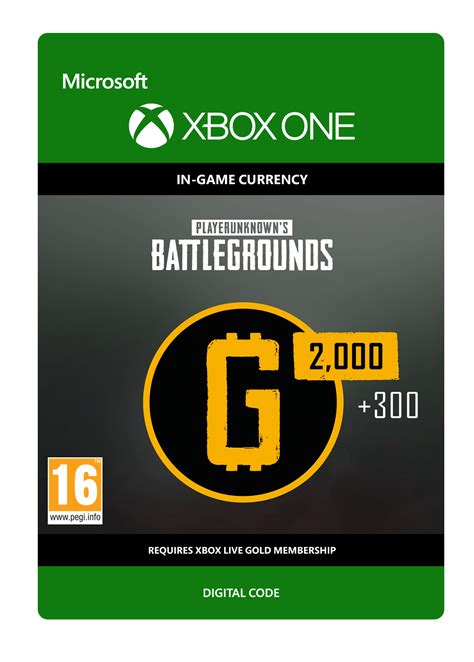 Playerunknowns Battlegrounds 2300 G Coin Xbox One Game