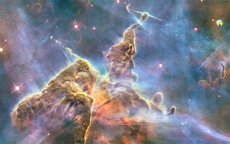 Space Nasa Hubble Carina Nebula Mystic Mountain Wallpapers Hd