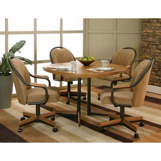 Popular kitchen rolling dining room chairs renovation with. 50+ Set of 4 Kitchen Chairs with Casters You'll Love in ...