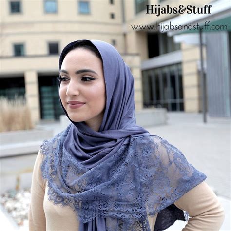 Jersey Lace Hijab Chocolate Clothing Iranian Women