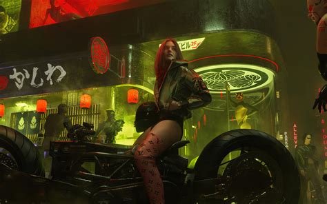 3840x2400 Cyberpunk City Girl With Bike 4k Hd 4k Wallpapers Images