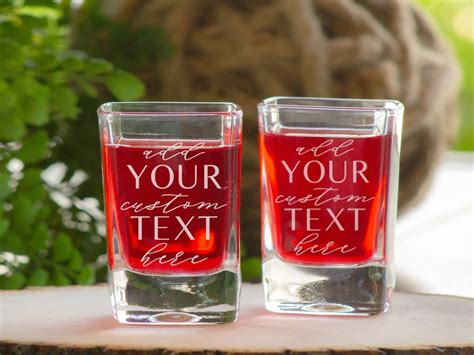 Personalized Shot Glasses Birthday Shot Glasses Birthday Party Favors Custom Shot Glasses