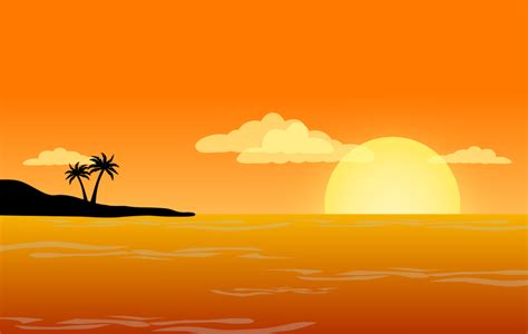 Sunset On The Beach Clipart 10 Free Cliparts Download Images On