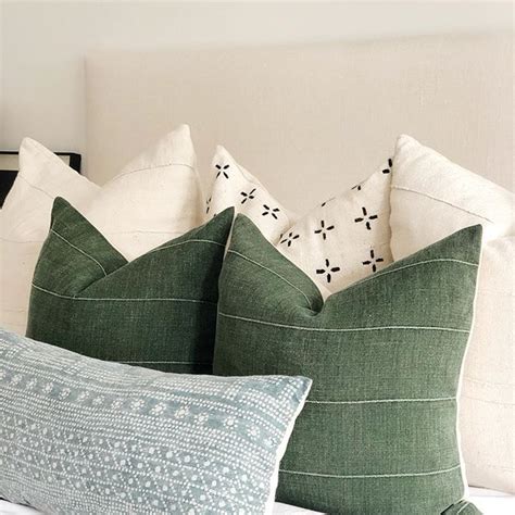 Green And Blue Pillow Combination For Bedroom Decor 2019 Pillow Diy