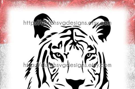 Tiger Cutting File In Png Eps Dxf Svg For Cricut Silhouette