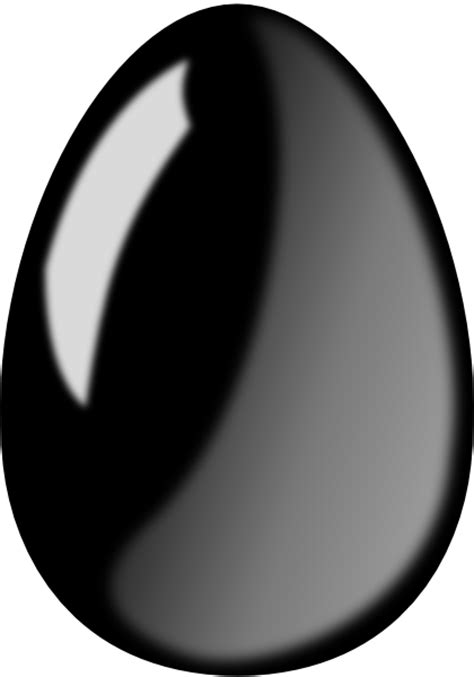 Black Shiny Egg Clip Art At Vector Clip Art Online Royalty