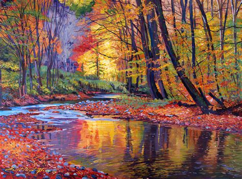 Autumn Prelude Painting By David Lloyd Glover Pixels