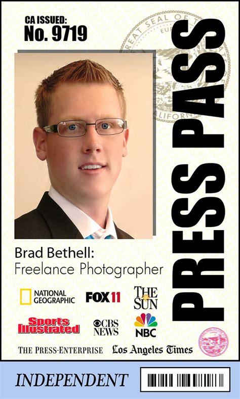 Press Pass Brad Bethell Flickr