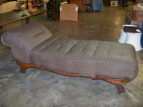 sold price antique walnut upholstered fainting couch invalid date est