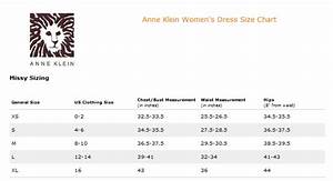  Klein Women 39 S Dress Size Chart