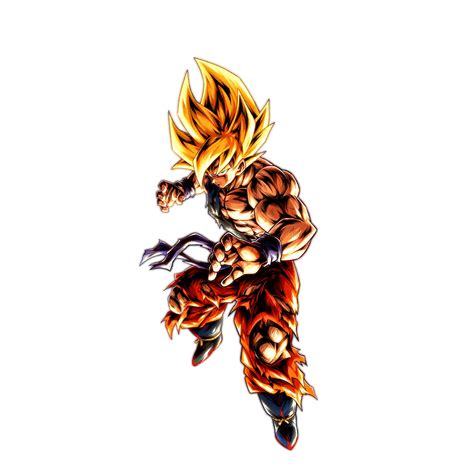 Sp Super Saiyan Goku Frieza Saga Yellow Dragon Ball Legends Wiki