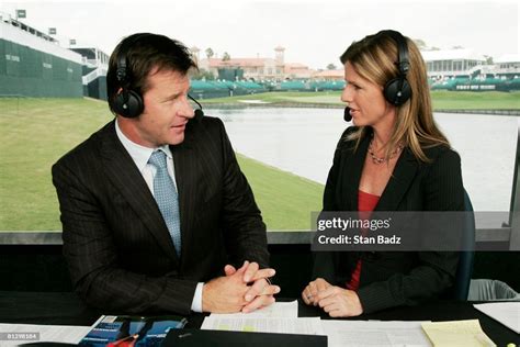 Golf Channel Announcers Nick Faldo Left And Kelly Tilghman Right