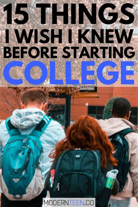 15 Things I Wish I Knew Before Starting College By A Student
