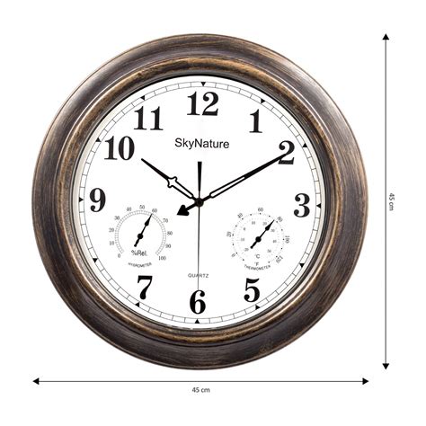 Buy Skynature Outdoor Clocks 18 Inch Large Indoor Outdoor Wall Clock