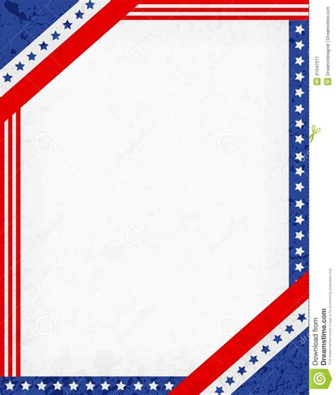 13 Patriotic Vector Borders Images American Flag Border Vector Free