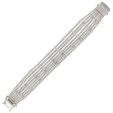 Stunning Multi Strand Diamond Bracelet For Sale At 1stdibs