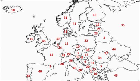 Map Of Western Europe Quiz Europe Map Blank Quiz Map Of Us Western