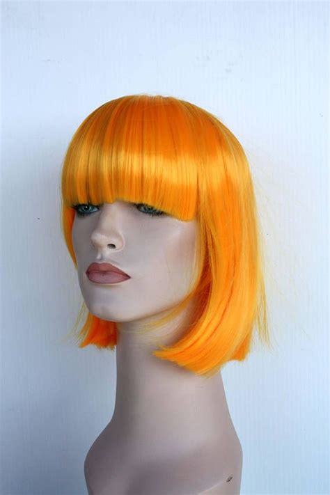 Orange Bob Wig For Women Or Teen Valentines Day Costume Orange Wig